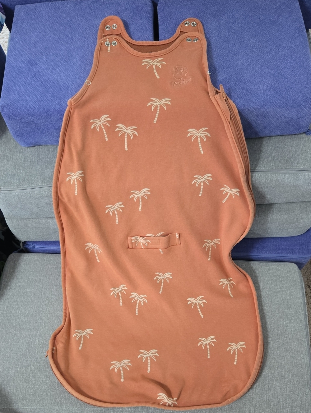 Woolino 2-24 Months Sleep Sack in Rust with Palm Print